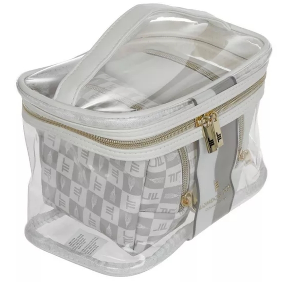 London Fog - 3Pc Cosmetic Bags - Grey - Picture 2 of 3